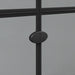 Inloopdouchewand Zwart 80 x 6,5 x 190 cm