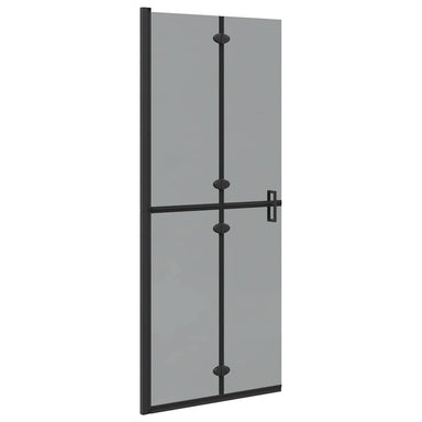 Inloopdouchewand Zwart 80 x 6,5 x 190 cm