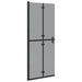 Inloopdouchewand Zwart 80 x 6,5 x 190 cm