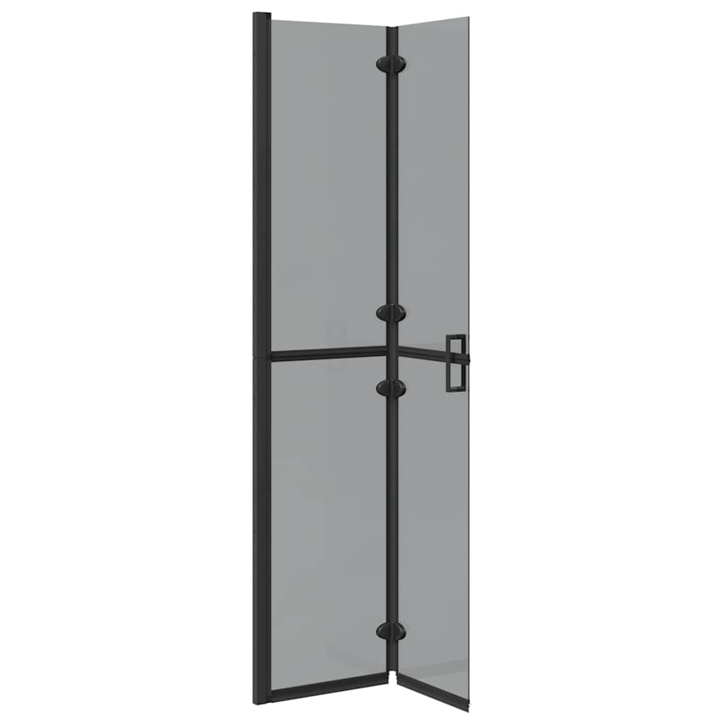 Inloopdouchewand Zwart 80 x 6,5 x 190 cm