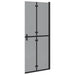 Inloopdouchewand Zwart 80 x 6,5 x 190 cm