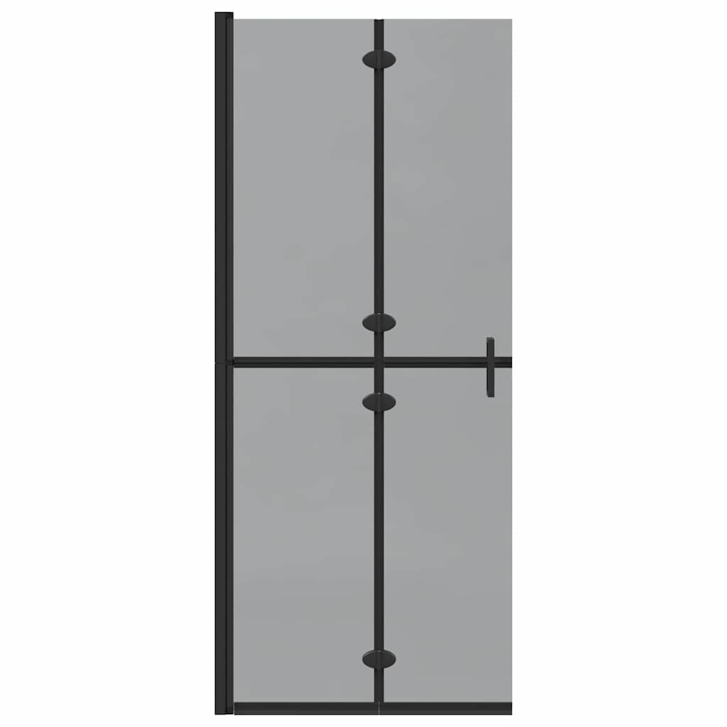 Inloopdouchewand Zwart 80 x 6,5 x 190 cm