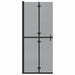 Inloopdouchewand Zwart 80 x 6,5 x 190 cm