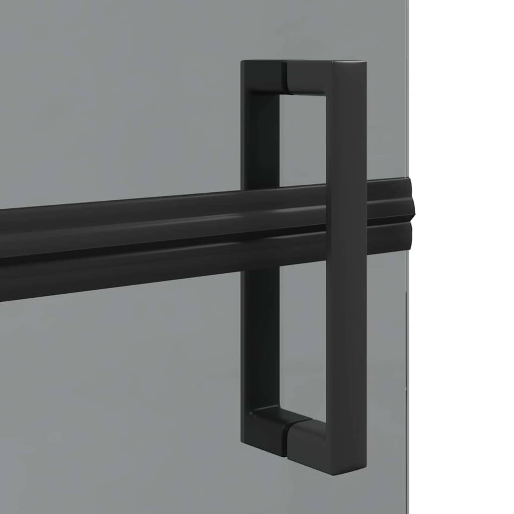 Inloopdouchewand Zwart 90 x 6.5 x 190 cm