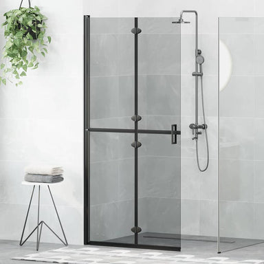 Inloopdouchewand Zwart 90 x 6.5 x 190 cm