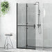 Inloopdouchewand Zwart 90 x 6.5 x 190 cm
