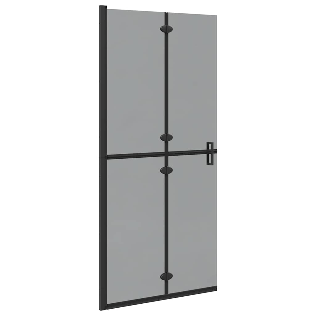 Inloopdouchewand Zwart 90 x 6.5 x 190 cm