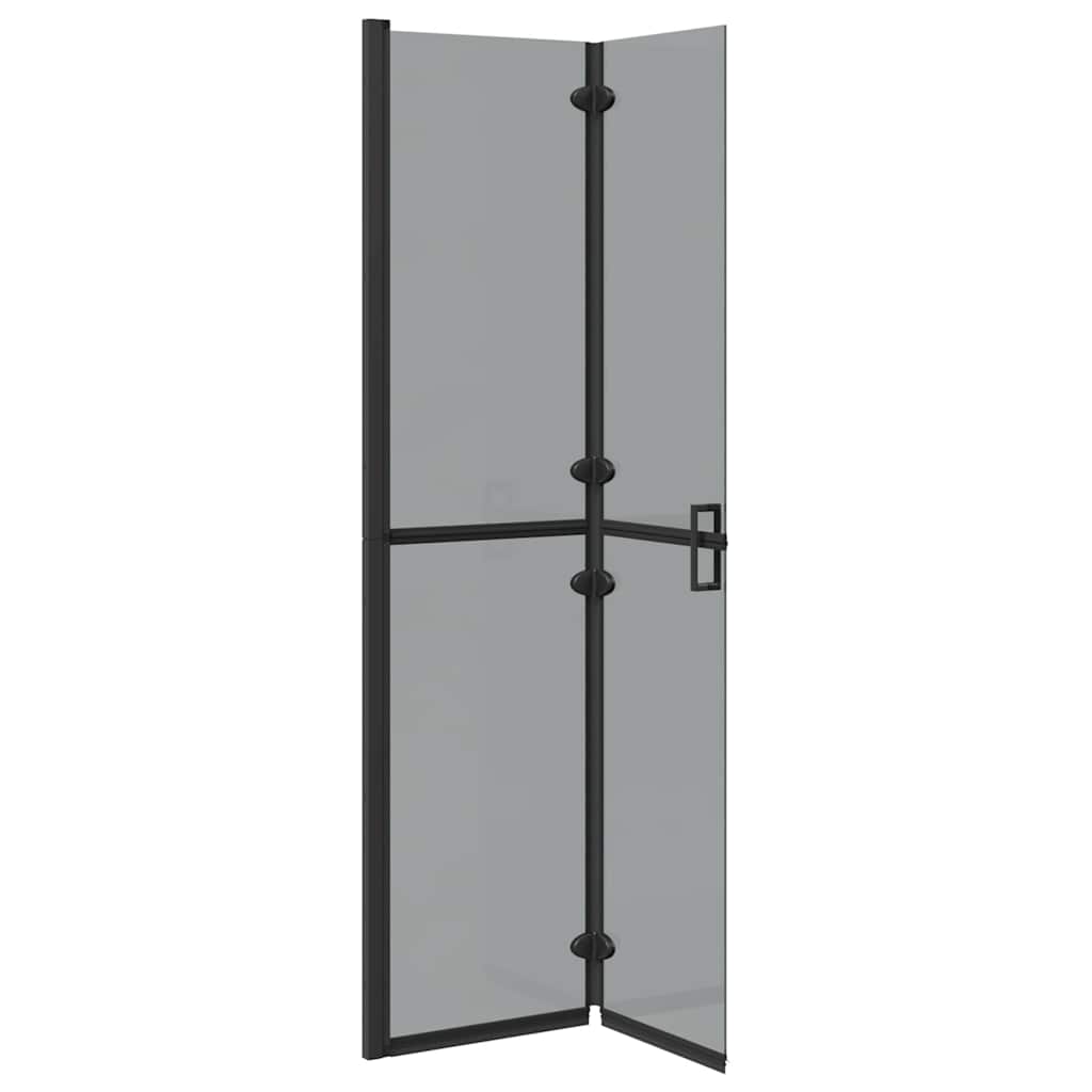 Inloopdouchewand Zwart 90 x 6.5 x 190 cm