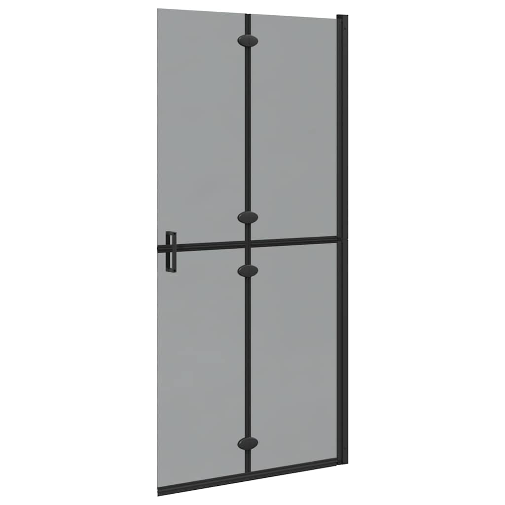Inloopdouchewand Zwart 90 x 6.5 x 190 cm