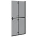 Inloopdouchewand Zwart 90 x 6.5 x 190 cm