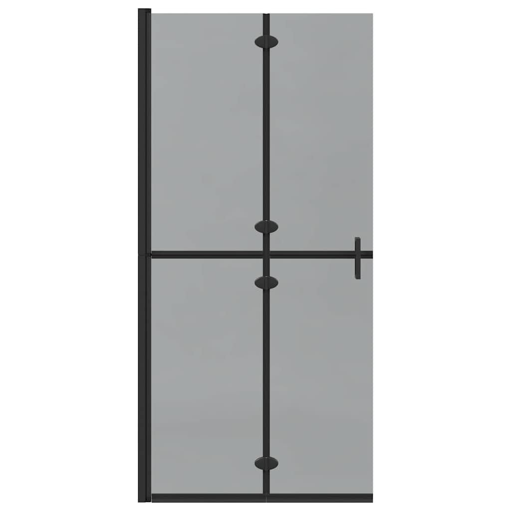 Inloopdouchewand Zwart 90 x 6.5 x 190 cm