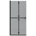 Inloopdouchewand Zwart 90 x 6.5 x 190 cm