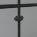 Inloopdouchewand Zwart 100 x 6,5 x 190 cm