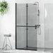 Inloopdouchewand Zwart 100 x 6,5 x 190 cm