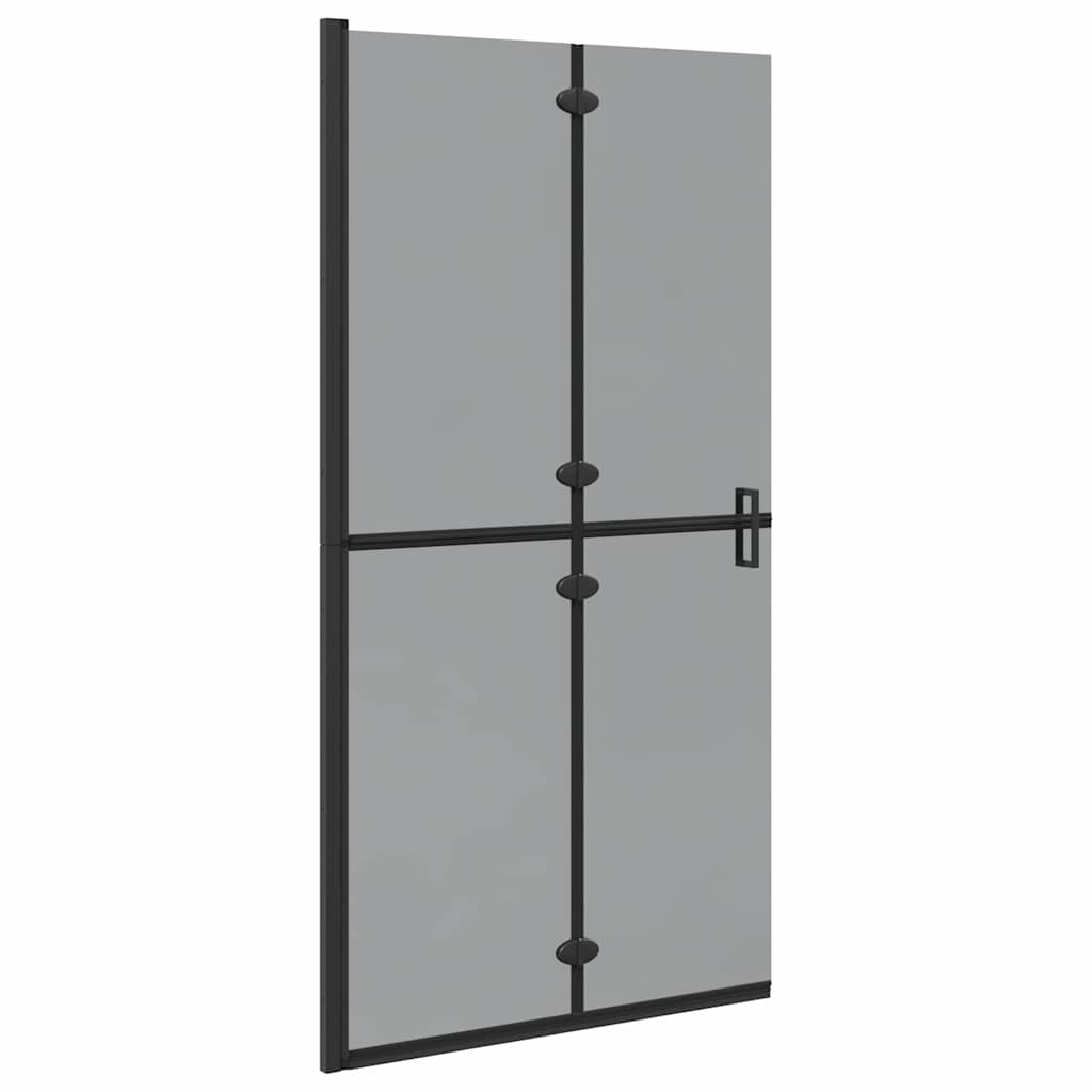 Inloopdouchewand Zwart 100 x 6,5 x 190 cm