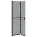 Inloopdouchewand Zwart 100 x 6,5 x 190 cm