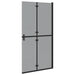 Inloopdouchewand Zwart 100 x 6,5 x 190 cm