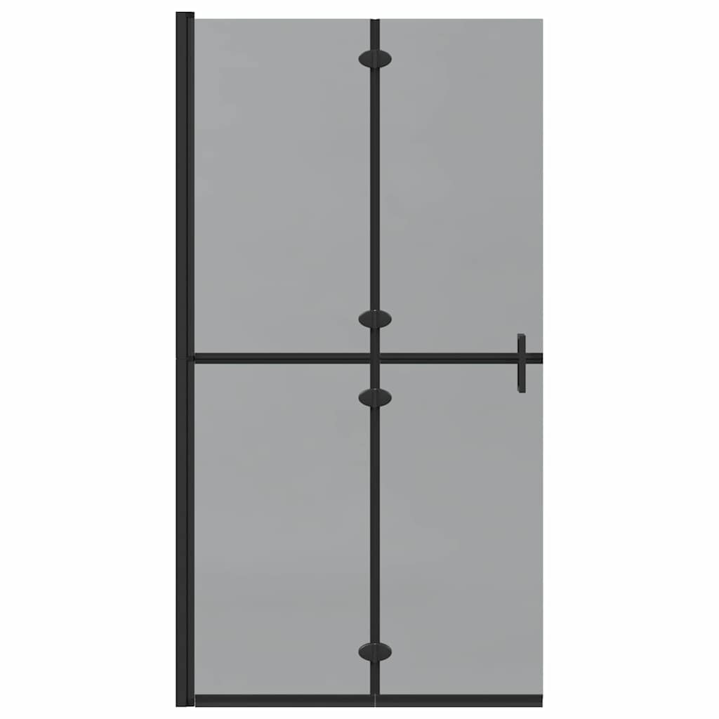 Inloopdouchewand Zwart 100 x 6,5 x 190 cm