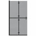 Inloopdouchewand Zwart 100 x 6,5 x 190 cm