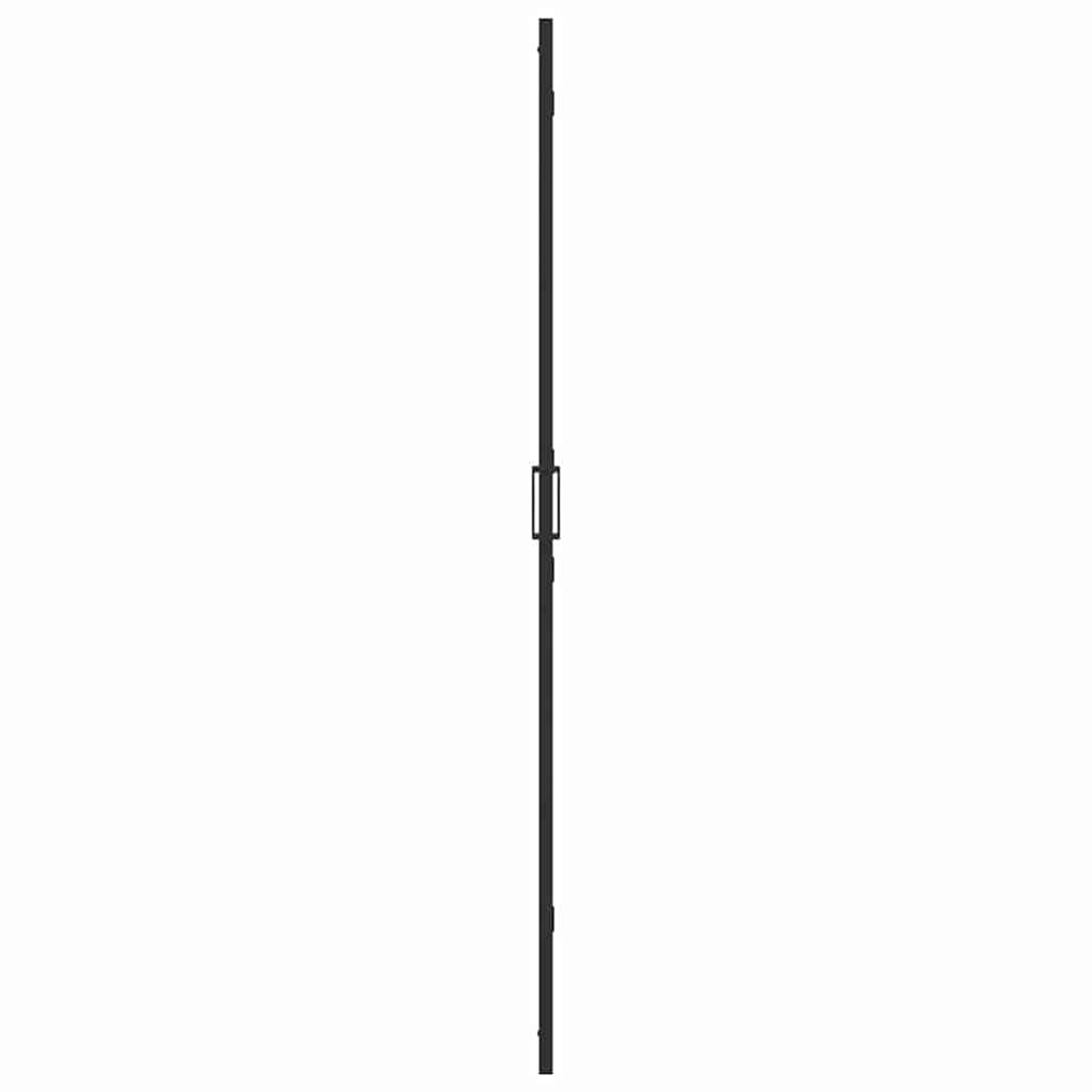 Inloopdouchewand Zwart 100 x 6,5 x 190 cm