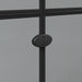 Inloopdouchewand Zwart 110 x 6,5 x 190 cm