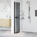 Inloopdouchewand Zwart 110 x 6,5 x 190 cm