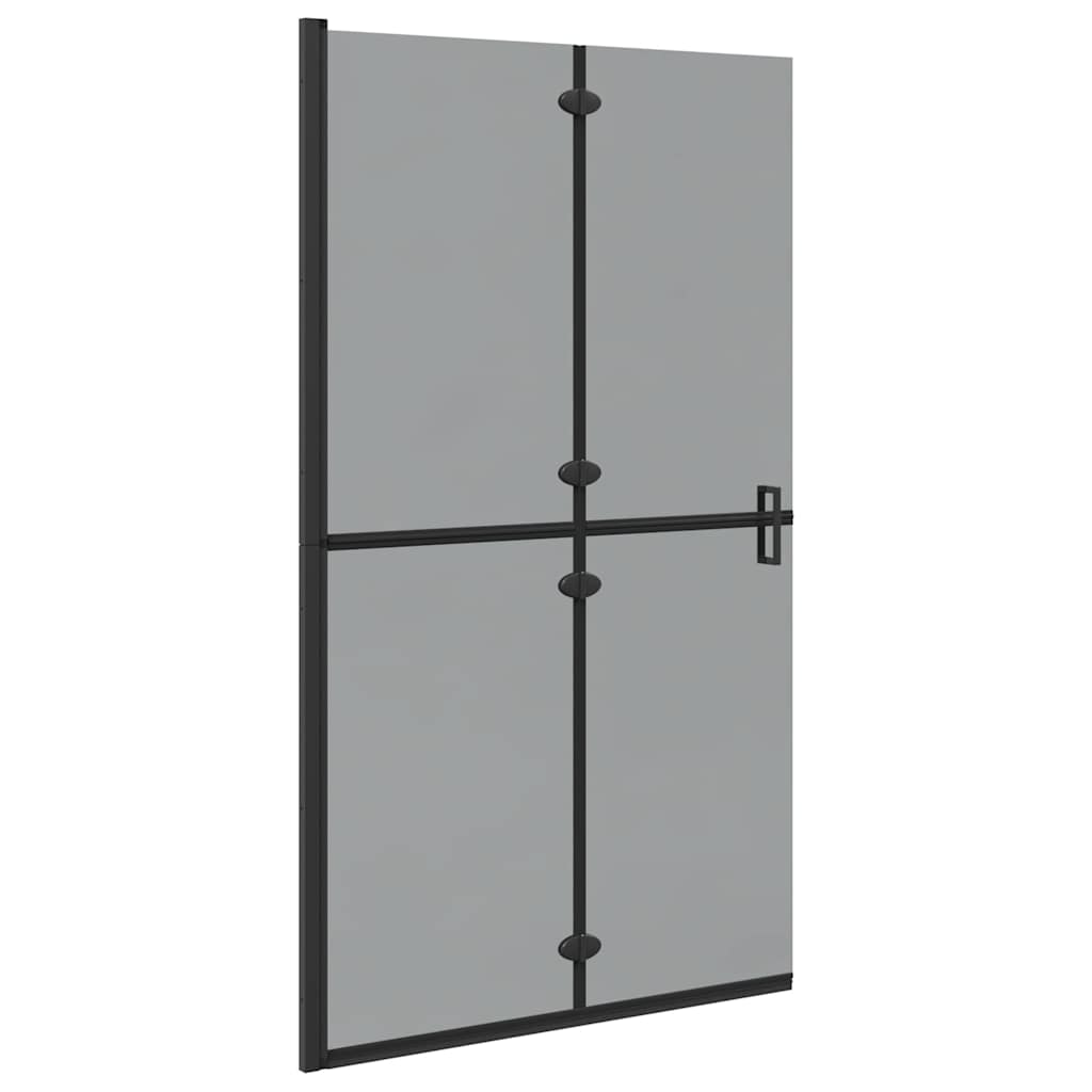 Inloopdouchewand Zwart 110 x 6,5 x 190 cm