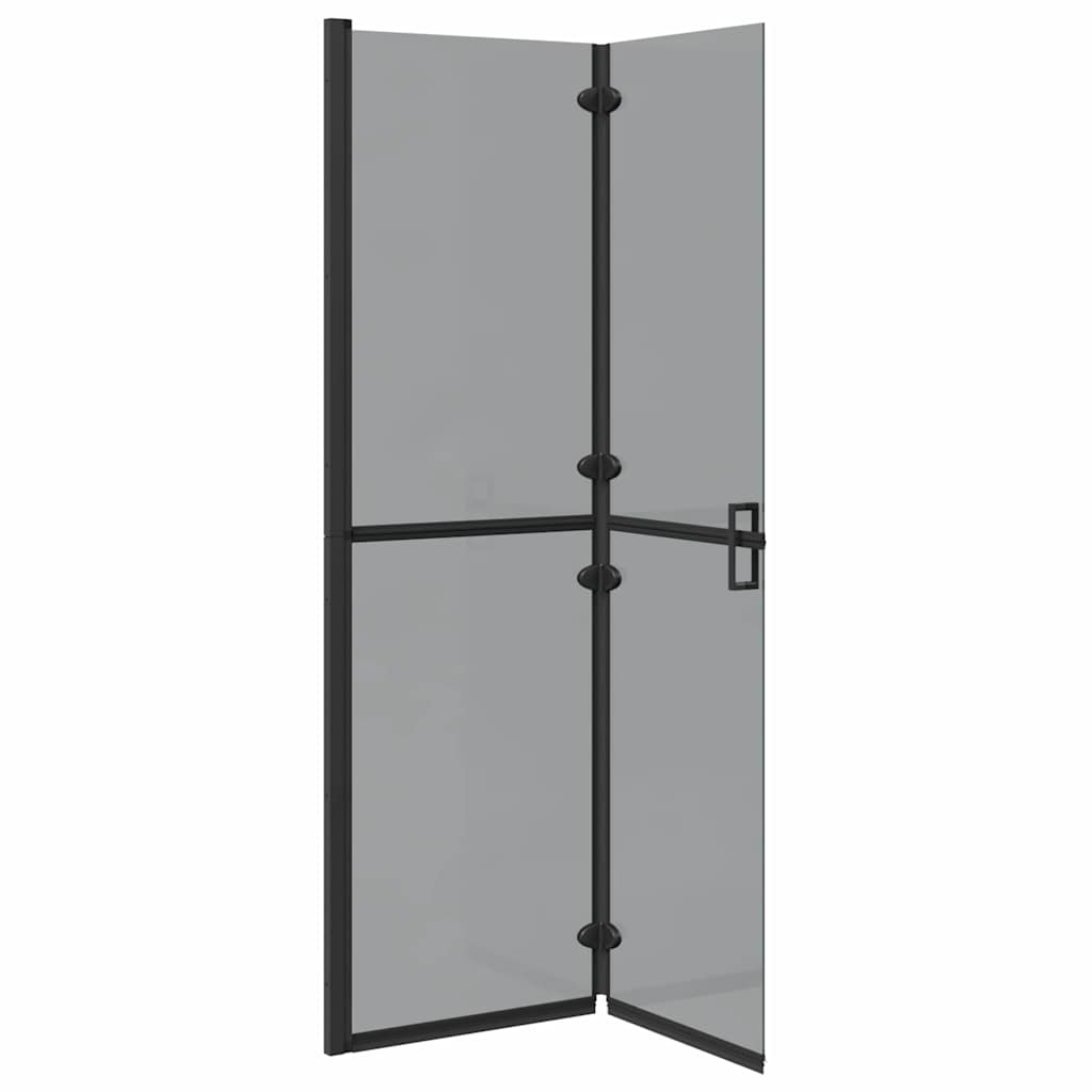 Inloopdouchewand Zwart 110 x 6,5 x 190 cm
