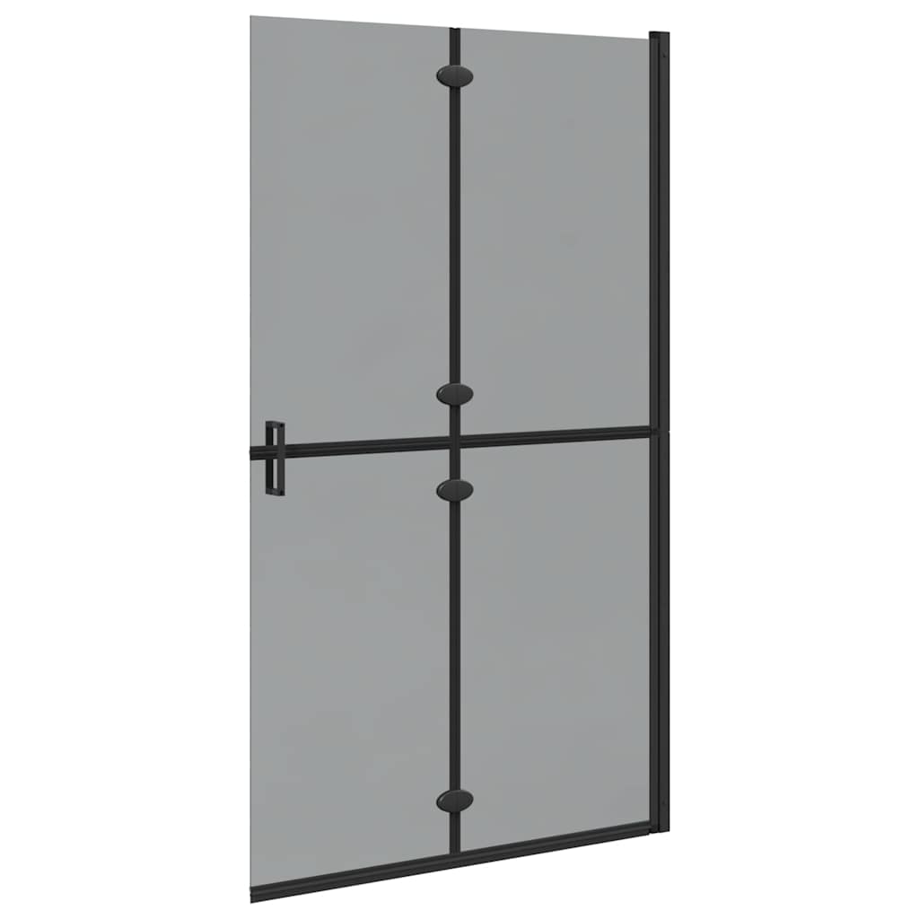 Inloopdouchewand Zwart 110 x 6,5 x 190 cm