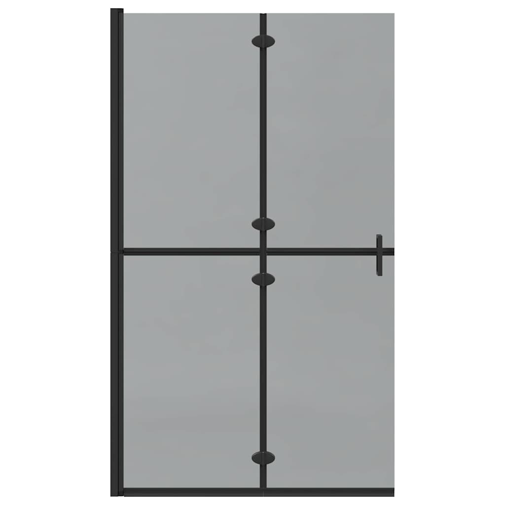 Inloopdouchewand Zwart 110 x 6,5 x 190 cm