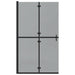 Inloopdouchewand Zwart 110 x 6,5 x 190 cm