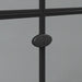 Inloopdouchewand Zwart 120 x 6,5 x 190 cm
