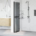 Inloopdouchewand Zwart 120 x 6,5 x 190 cm