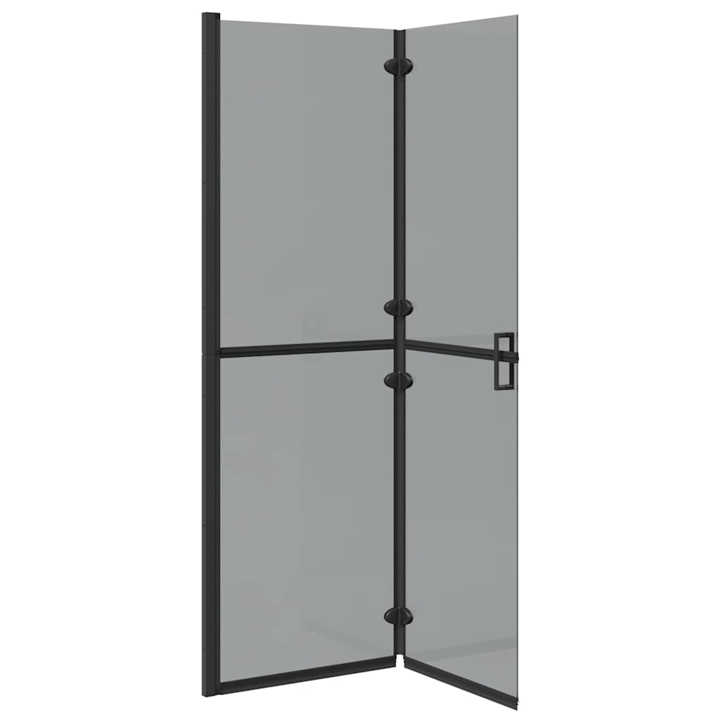 Inloopdouchewand Zwart 120 x 6,5 x 190 cm
