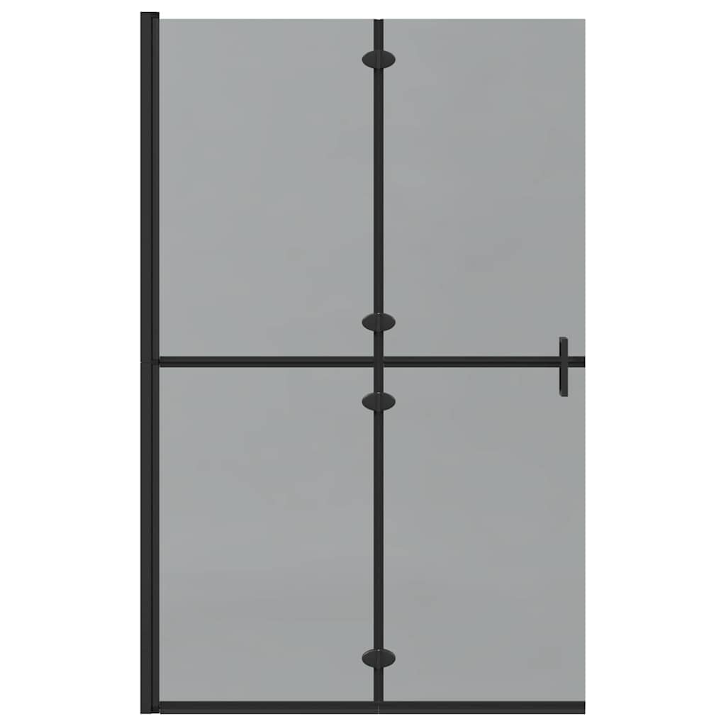 Inloopdouchewand Zwart 120 x 6,5 x 190 cm
