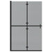 Inloopdouchewand Zwart 120 x 6,5 x 190 cm
