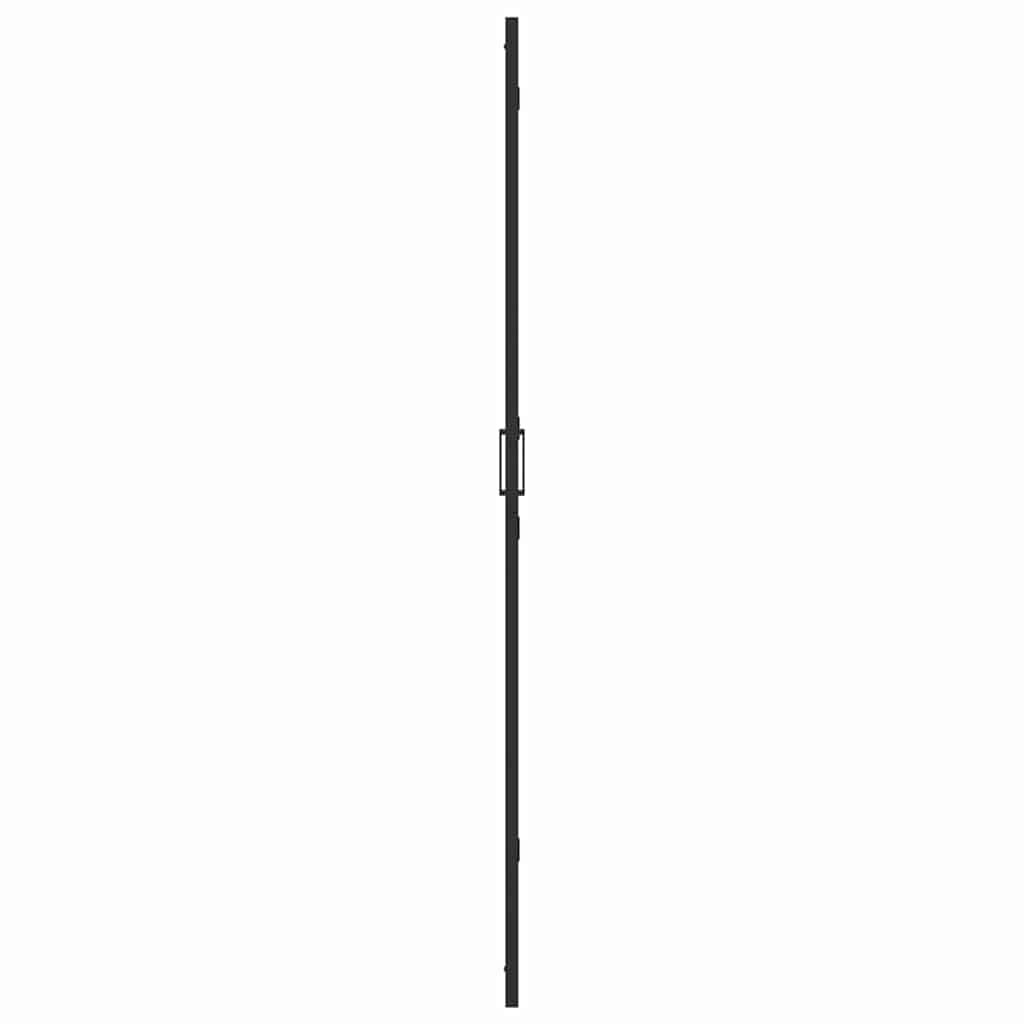 Inloopdouchewand Zwart 120 x 6,5 x 190 cm