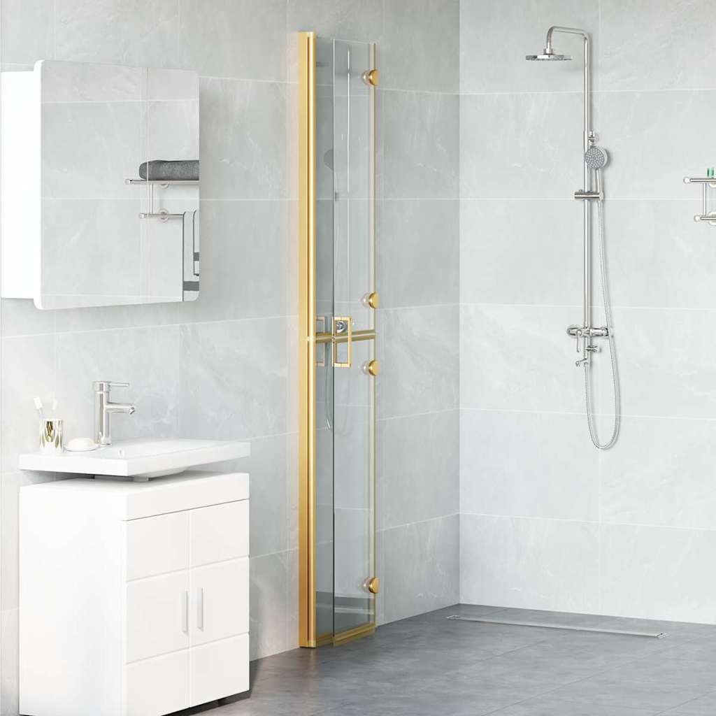 Inloopdouchewand Goud 70 x 6,5 x 190 cm