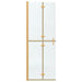 Inloopdouchewand Goud 70 x 6,5 x 190 cm