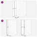 Inloopdouchewand Goud 70 x 6,5 x 190 cm