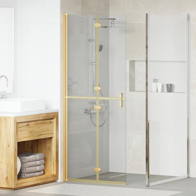 Inloopdouchewand Goud 80 x 6,5 x 190 cm