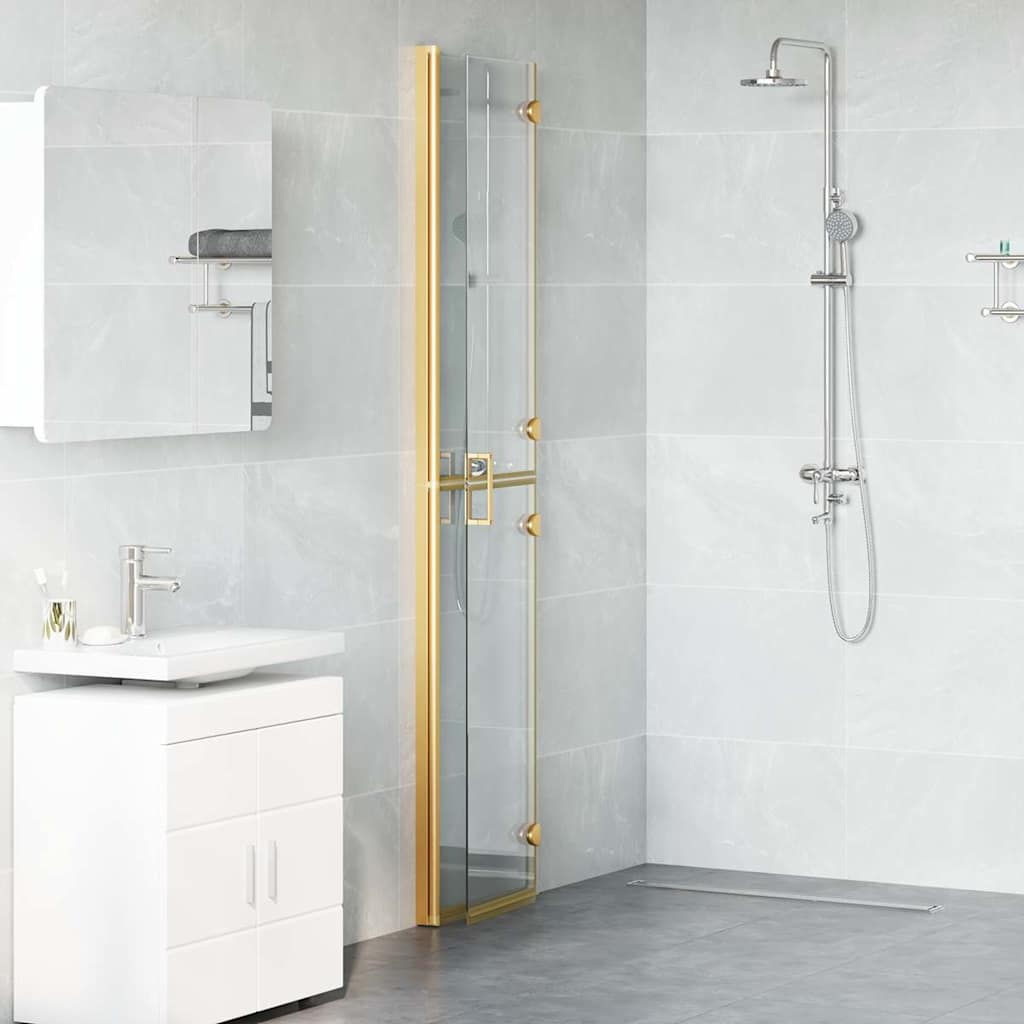 Inloopdouchewand Goud 80 x 6,5 x 190 cm