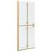 Inloopdouchewand Goud 80 x 6,5 x 190 cm