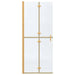 Inloopdouchewand Goud 80 x 6,5 x 190 cm