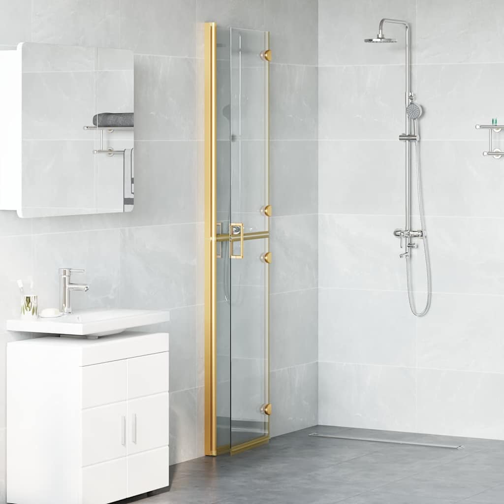 Inloopdouchewand Goud 90 x 6.5 x 190 cm