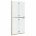 Inloopdouchewand Goud 90 x 6.5 x 190 cm