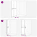 Inloopdouchewand Goud 90 x 6.5 x 190 cm