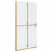 Inloopdouchewand Goud 100 x 6,5 x 190 cm