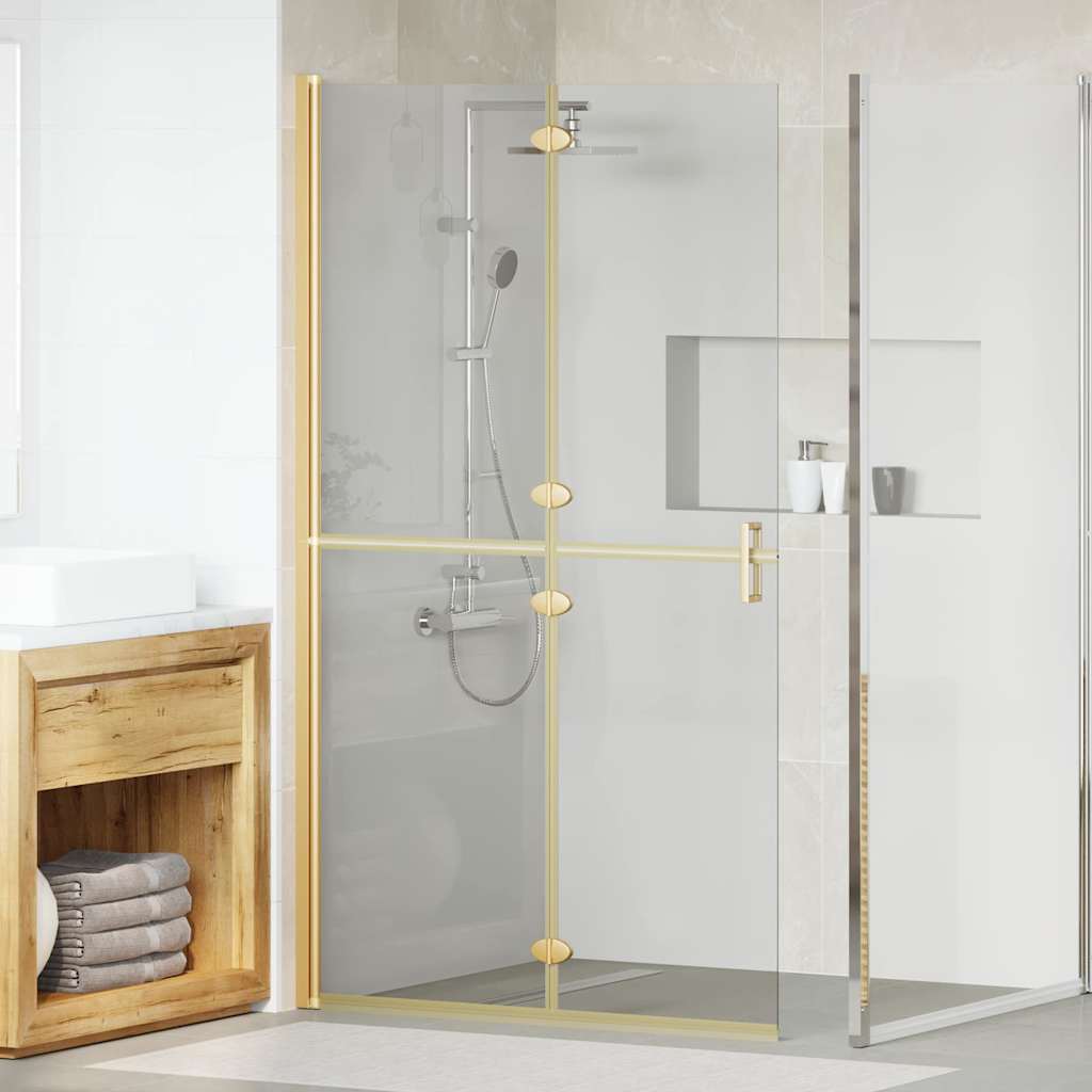 Inloopdouchewand Goud 110 x 6,5 x 190 cm