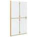 Inloopdouchewand Goud 110 x 6,5 x 190 cm
